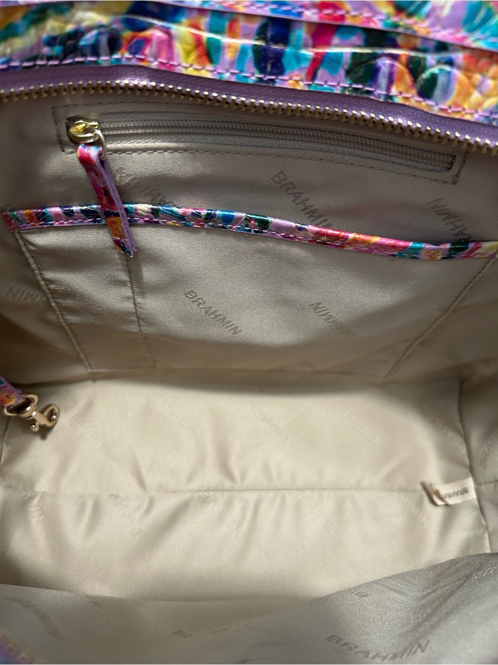 Brahmin Lena Rainbow Reef Melbourne Satchel & Ady Wallet Set - Picture 6 of 13